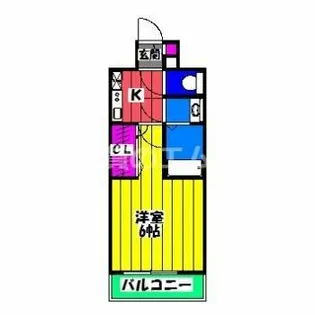 エステムプラザ博多駅南【8階】の間取り