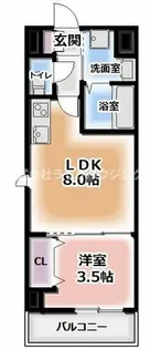 サンフレンドcore【4階】の間取り