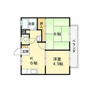 パナハイツ今津【1階】の間取り