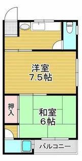 嶋川マンション【2階】の間取り