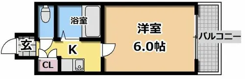 オズレジデンス関目【3階】の間取り