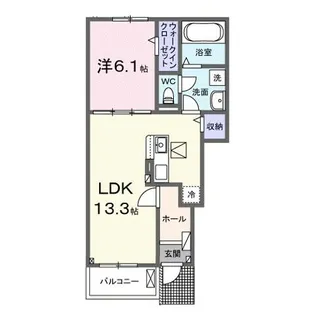 ベラーノ Ⅱ【1階】の間取り