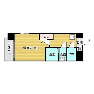 リッツ新大阪【6階】の間取り