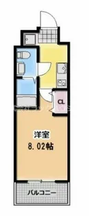 1Kの間取り画像