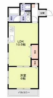 近鉄南大阪線河内松原駅3階建築42年【3階】の間取り