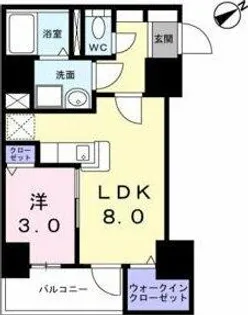 ラ・フュンフ【4階】の間取り