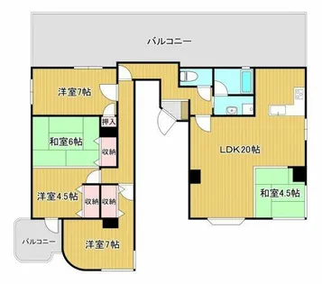 アビタシオン・アン【5階】の間取り