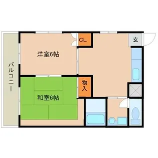 グリュックミリオンベル【1階】の間取り