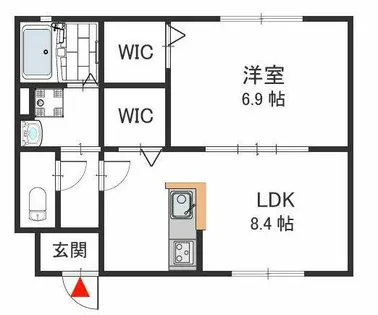 ソシア25【1階】の間取り