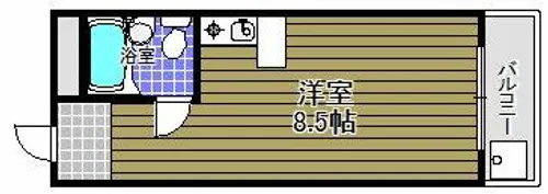 ドゥ メゾン ド喜志【3階】の間取り