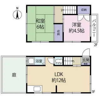 兵庫県西宮市笠屋町【一戸建】の間取り