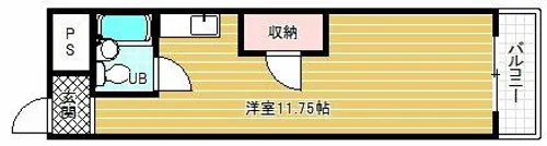 ロードサイド佐賀【4階】の間取り