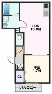 ミ・カーサ吹田豊津【3階】の間取り