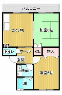 サンシャイン白馬B【1階】の間取り