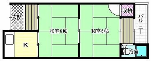 寿荘【2階】の間取り