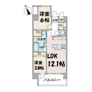 Casa Via【2階】の間取り