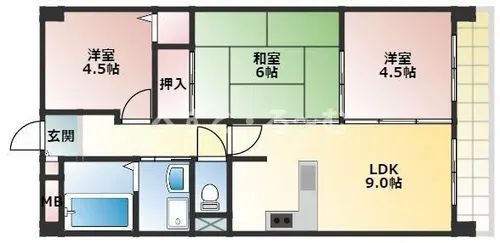 セラヴィ【3階】の間取り