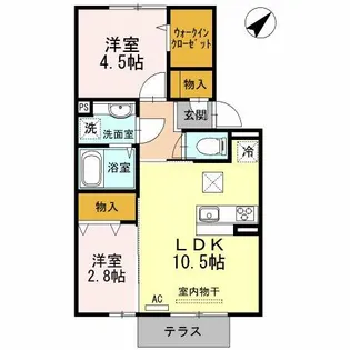 DーROOM COCO【1階】の間取り