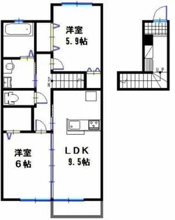 カーサフェリーチェ【2階】の間取り