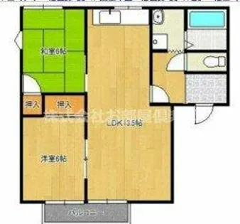 フレグランス南町F棟【101号室】の間取り
