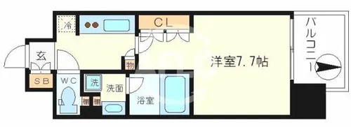 アーバネックス心斎橋【7階】の間取り