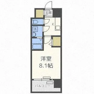 レジュールアッシュ桜宮エクシード【12階】の間取り