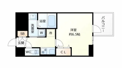 コンフォリア・リヴ南森町Ⅱ【2階】の間取り