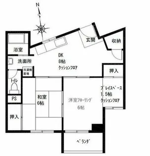 都マンション【11階】の間取り