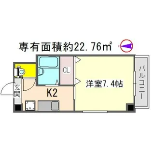 フォレストミヤザキ【302号室】の間取り