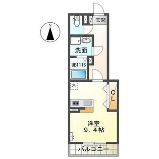 サザンホープ【1階】の間取り