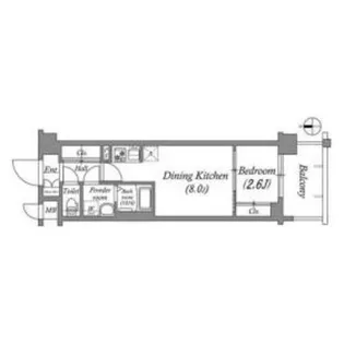 アドバンス京都クラッセ【6階】の間取り