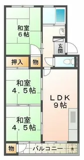 垂水農住団地5号棟【4階】の間取り