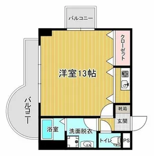 モアフィールド天神南【4階】の間取り