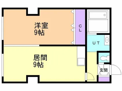 E.Sアベニュー ヒラノアパートメント【401号室】の間取り
