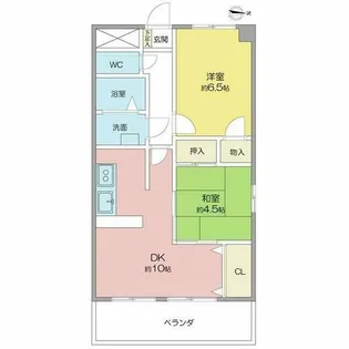 マーブルアサイ【5階】の間取り