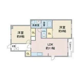 サンフォレスタⅠ【1階】の間取り