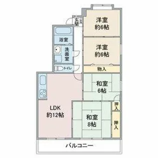 名幸ハイツ【3階】の間取り
