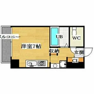 パークモダン高井田【4階】の間取り