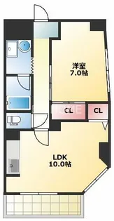 難波リーガルハウス【6階】の間取り
