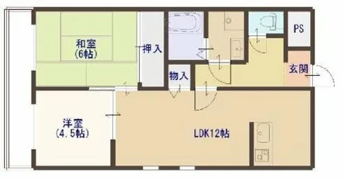 デルニエアン【2階】の間取り