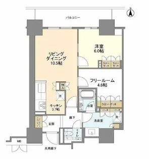 ローレルタワー堺筋本町【23階】の間取り