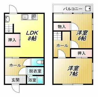 大阪府東大阪市荒川1丁目【一戸建】の間取り