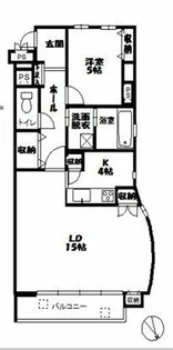 ランドマーク豊川【401号室】の間取り