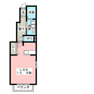 マーベラス柏井【1階】の間取り