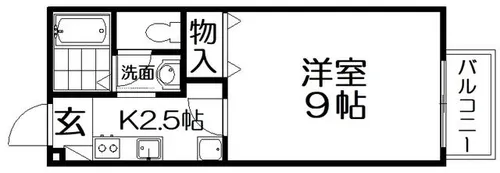 サンクレストB【2階】の間取り