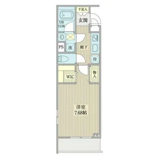 リシェス名古屋山王ウエスト【3階】の間取り