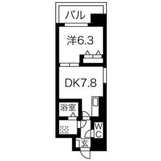 サンシアルザ上前津【4階】の間取り