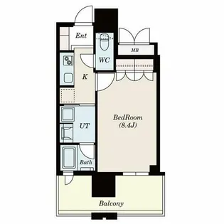 ローレルタワー名古屋栄【4階】の間取り