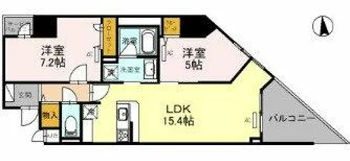 リアライズ天満橋【501号室】の間取り