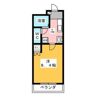 レジデンス赤坂【1階】の間取り